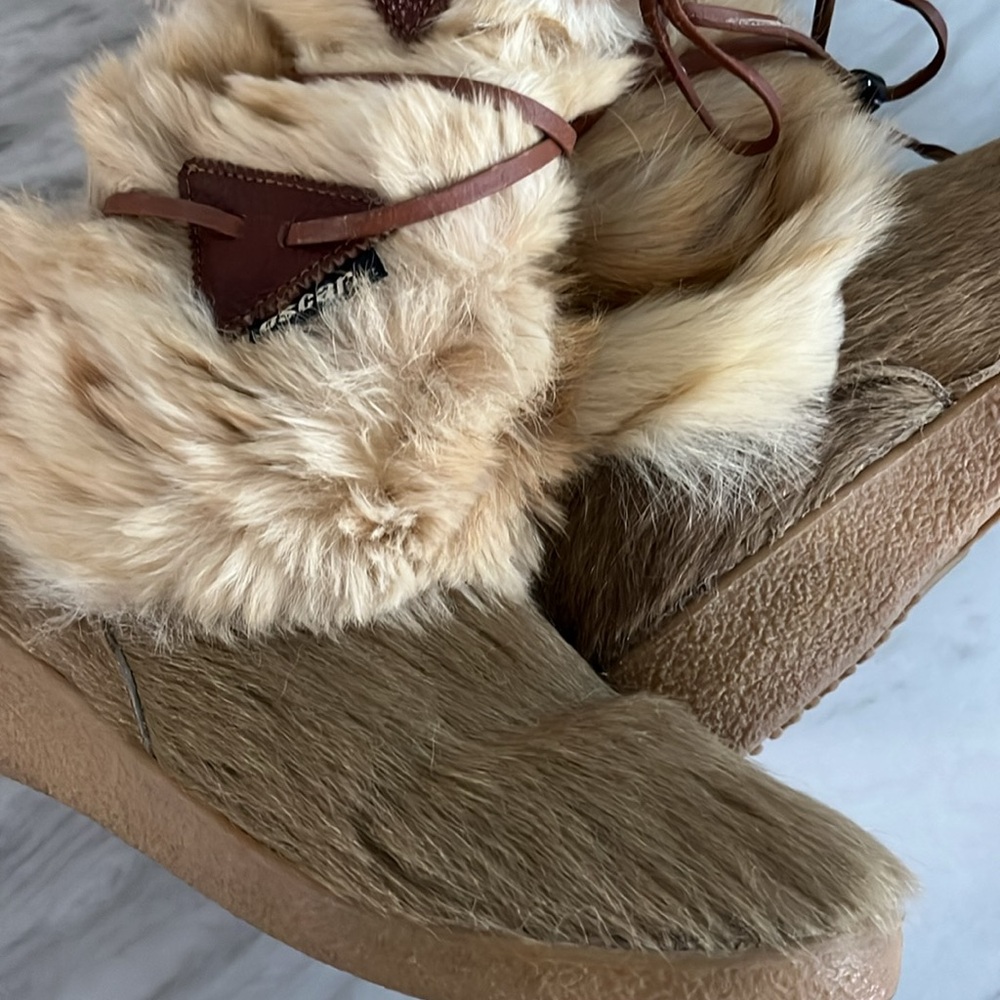 Oscar Sport Boots Cozy Faux Fur Winter Boots - Tan size 40 - Picture 3 of 8